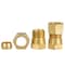 Everflow 1/2" O.D. COMP x 3/8" FIP Reducing Adapter Pipe Fitting, Lead Free Brass C66R-1238-NL - alternate 3